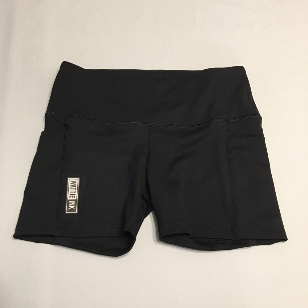 Wattie Ink Black Core Training Yoga Short Size XL